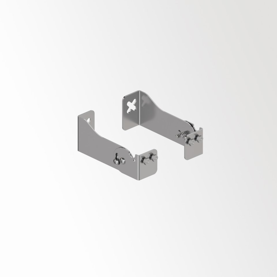 WALL BRACKET SET 100 INOX